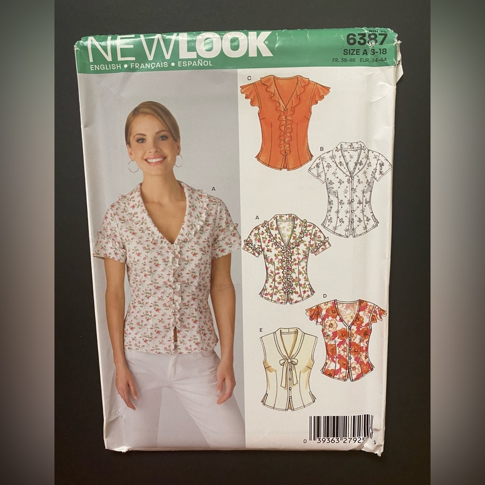 New Look 6387 uncut sewing pattern